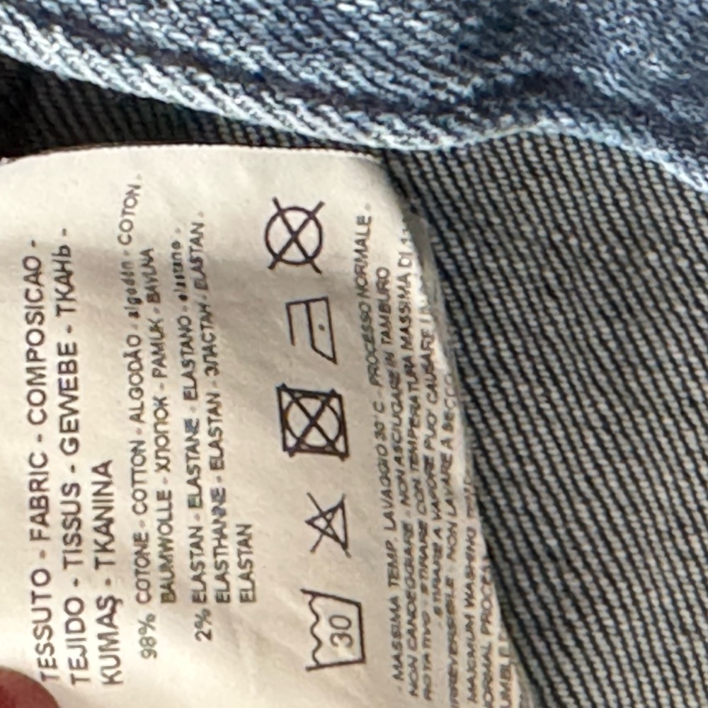 Armani Exchange Distressed Blue Slim Jeans - Picture 9 of 9
